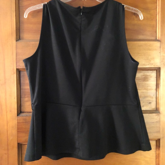 Black peplum top - Picture 2 of 2
